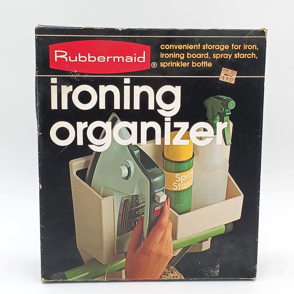 New In Box 1981 Rubbermaid Ironing Organizer Holder Wall Mount Laundry Storage